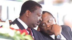 President Uhuru Kenyatta with Musalia Mudavadi