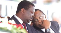 President Uhuru Kenyatta with Musalia Mudavadi
