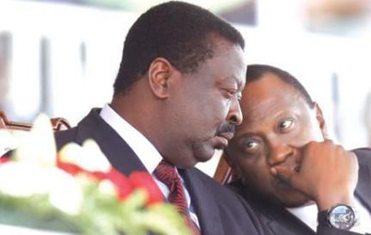 President Uhuru Kenyatta with Musalia Mudavadi