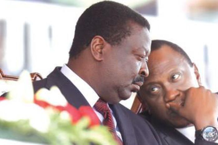 President Uhuru Kenyatta with Musalia Mudavadi