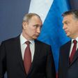 Eurosceptic Hungarian Prime Minister Viktor Orban (R) enjoys close ties with Russian President Vladimir Putin (L) but has yet to formally oppose sanctions on Russia