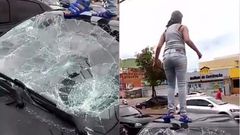 Woman damages her husband's car for cheating 