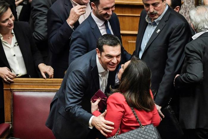 Greek Prime Minister Alexis Tsipras won a confidence vote late Wednesday