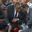 President Uhuru Kenyatta with former PM Raila Odinga at the anti-corruption forum at Bomas of Kenya (Twitter)