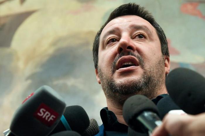 Italy’s Interior Minister Matteo Salvini announced the destruction of a make-shift migrant camp