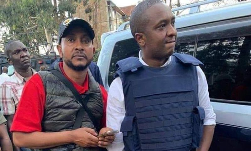 Politician Steve Mbogo causes a stir posing with guns at Dusit Hotel where Al Shabaab carried out an attack