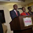 Elected President Jovenel Moise of PHTK political party, gives a speech, in the commune of Petion Ville, in the Haitian capital of Port-au-Prince on January 3, 2017