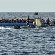 At least 34 people including young children drowned when they fell off an overloaded migrant vessel in the Mediterranean