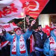 Supporters of Turkish President Recep Tayyip Erdogan celebrate as the 'Yes' camp claims victory in a referendum on changes to the constitution to give him greater powers