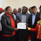 File image of Ferdinand Waititu (left) with United for Kiambu members John Mugwe James Nyoro Waititu's running mate Rev David Ngari Gakuyo and Acquiline Njoki