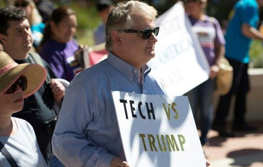 Some Silicon Valley companies have protested President Donald Trump's crackdown on immigration, saying it could hurt their access to talent