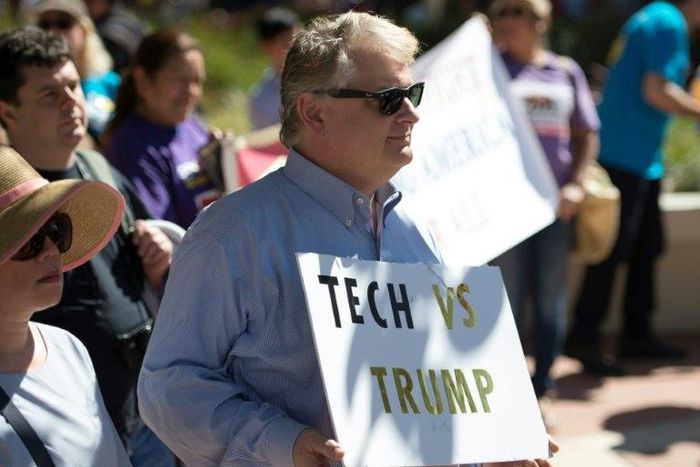 Some Silicon Valley companies have protested President Donald Trump's crackdown on immigration, saying it could hurt their access to talent