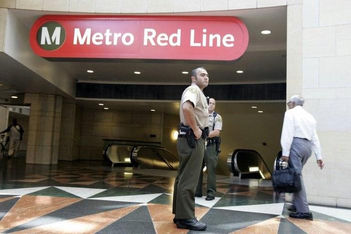 Security has been boosted across the Los Angeles metro following a call threatening to blow up one of the busiest stations in the network