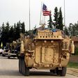 US forces accompanied by Kurdish People's Protection Units fighters near the northern Syrian village of Darbasiyah on the border with Turkey on April 28, 2017