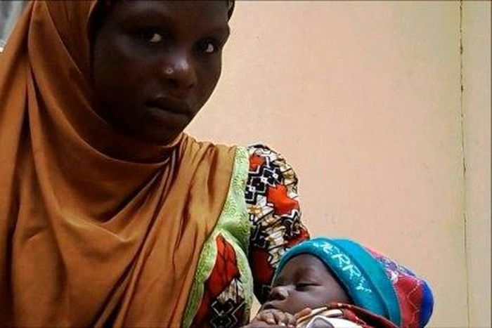 Kaltime Ari, 18, says the father of her young son was a soldier