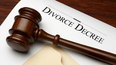 An illustration of a divorce decree
