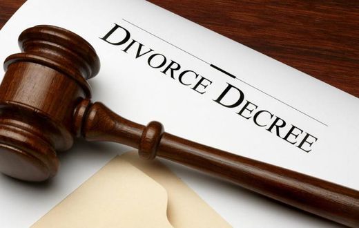 An illustration of a divorce decree