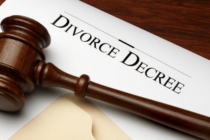 An illustration of a divorce decree