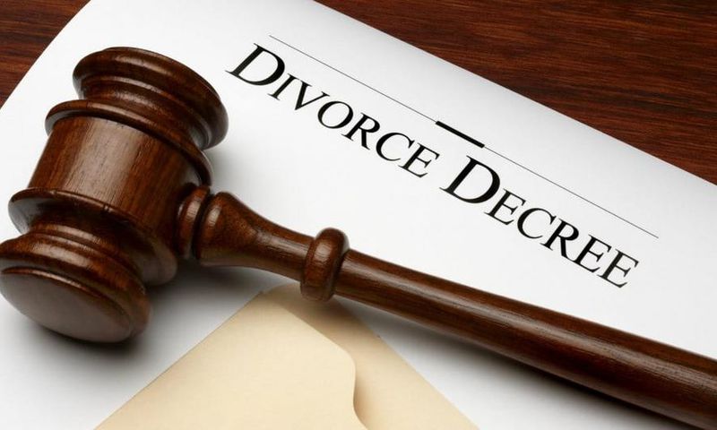 An illustration of a divorce decree