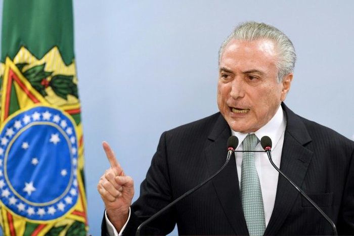 Brazil's President Michel Temer angrily denied any wrongdoing in a televised address Thursday and rebutted mounting calls for his resignation