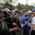 Nicaragua police prevented buses and trucks carrying protesters from converging in the town of Juigalpa, east of Managua as farmers tried to demonstrate against a planned canal