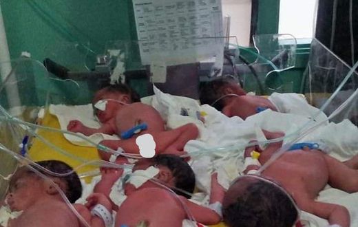 Quintuplets born to Everlyne Namukhula who hails from Sisokhe village in Navakholo Sub County (Twitter)