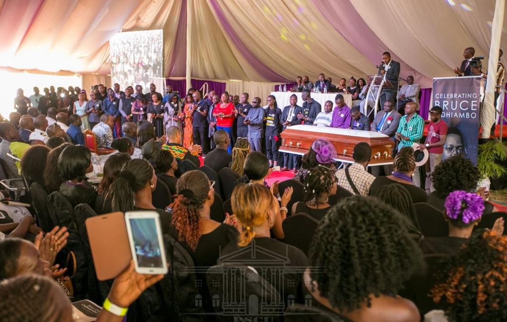 Celebrities and High profile guests who attended Bruce Odhiambo’s funeral