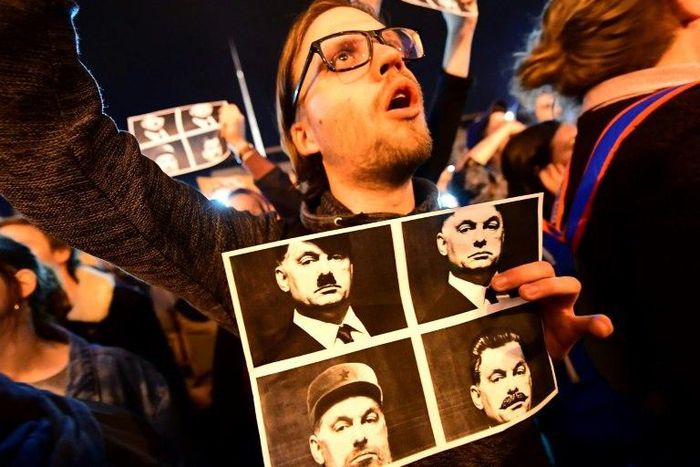 The new laws in Hungary on universities and NGOs have sparked a series of protests, such as this one on April 12, 2017