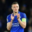 Leicester City's striker Jamie Vardy, pictured in April 2017, scored against Bournemouth