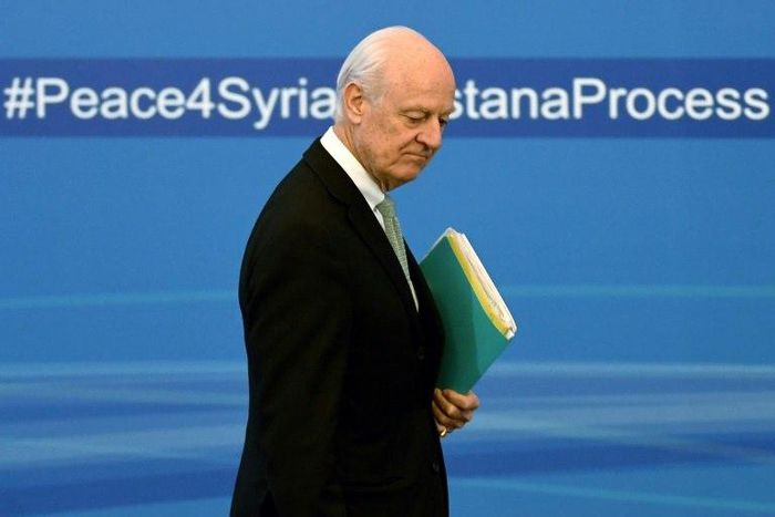 UN envoy for Syria Staffan de Mistura is in Russia for meetings with Foreign Minister Sergei Lavrov and Defence Minister Sergei Shoigu as the UN gears up for Geneva talks