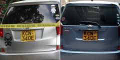 Car used in the Dusit complex attack by terrorists