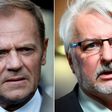Poland's Foreign Minister Witold Waszczykowski (R) led a campaign against Donald Tusk (L), arguing he should not be elected European Council president against the wishes of his home country