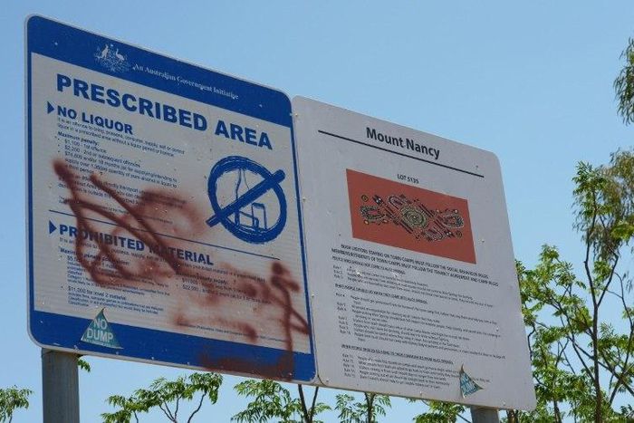 An Aborigine town in Australia: Amnesty International has condemned the justice system's treatment of Aborigines, who make up about three percent of the total population of 24 million