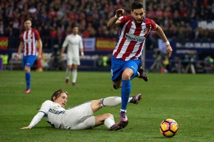 Lucas Hernandez (upright) was arrested after a fight with his girlfriend