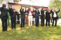 DP Ruto with religious leaders at his Sugoi home on Friday (Twitter)