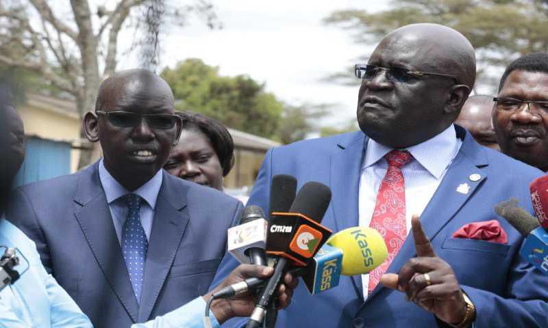 CS George Magoha and PS Belio Kipsang