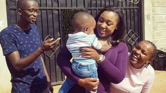 Njugush, his wife Wakavinye and Betty Kyallo