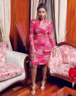 Anerlisa Muigai looking stylish in an Ankara dress (Instagram anerlisa)