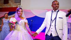 Bamboo and Erica on their big day (Courtesy)