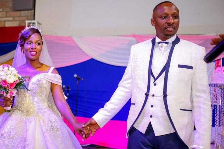Bamboo and Erica on their big day (Courtesy)