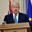 British Foreign Secretary Boris Johnson pictured during his joint press conference with his Greek counterpart on April 6, 2017 after their meeting at Athens' Foreign Ministry