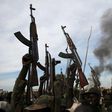 Rebel fighters hold up their rifles in Upper Nile State, South Sudan,  file.   REUTERS/Goran Tomasevic/File Photo