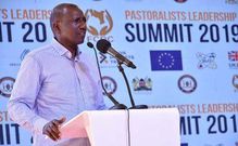 Deputy President William Ruto during the Pastoralists Leadership Summit in Garissa town on March 1, 2019