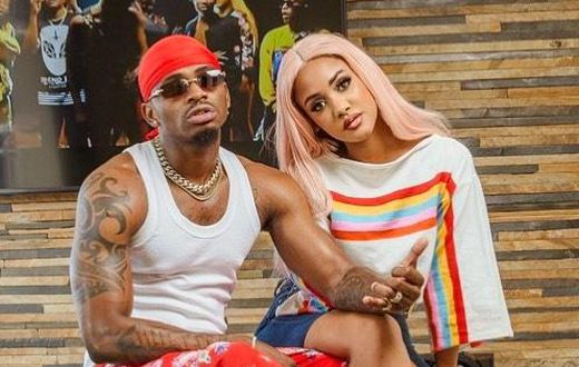 Diamond Platnumz with Tanasha Donna