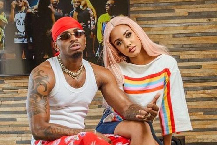 Diamond Platnumz with Tanasha Donna