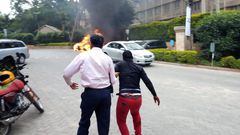 Blast and heavy gunshots near Dusit Hotel