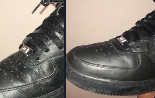 How to remove sneaker creases (Twitter @GyasiDenzel)