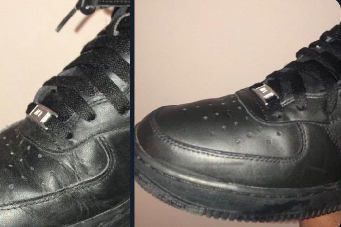 How to remove sneaker creases (Twitter @GyasiDenzel)