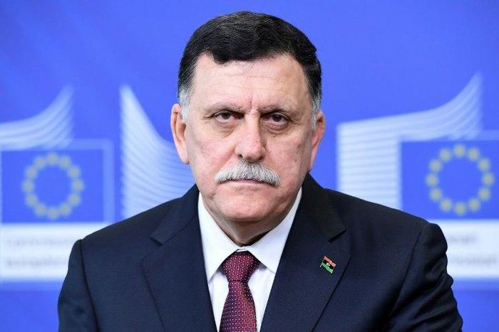 Government of National Accord (GNA) leader Fayez al-Sarraj, seen in February 2017, and Field Marshal Khalifa Haftar, whose forces control most of eastern Libya including key oil ports, held rare talks Tuesday in the United Arab Emirates