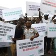 A protest in Lagos this month against economic hardship following the collapse in global oil prices